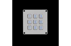 China Industrial Dot Matrix Keyboard , 9 Button Keyboard For Car Charging Station supplier