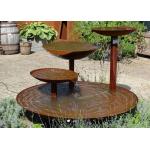Cascading Outdoor Waterfall Corten Steel Water Feature Fountain For Garden for sale