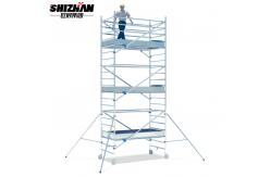 China Outdoor Removable Aluminum Telescopic Scaffold Tower 6m Platform supplier