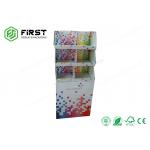 Customized Printing Recyclable Cardboard POP Displays , Retail Floor Paper Displays For Supermarket for sale