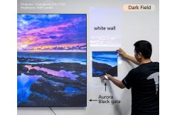 China UST Fixed Frame Screen 4k PET Crystal Projector Screen 120 Inch supplier