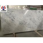 NSF Calacatta Quartz Stone Slab With White Background Scratch Resistant for sale