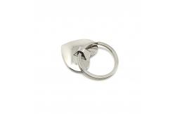 China Siliver Metal Keychain Holder With Customized Logo In Individual Polybag supplier