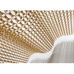 Salon Partition Metal Mesh Drapery Composed By Double Hook Aluminum Chains