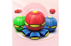 China LED Flying Dog Ball Interactive Pet Toys Rubber Plastic Interactive Puppy Toys supplier