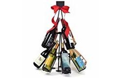 China 12 Bottles 2 Layers Beverage Display Rack For Promotion Wine Tree Stand supplier
