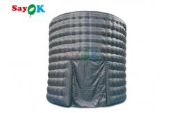 China LED Inflatable Photo Booth Black Double Door 5m Diameter supplier