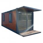 Tiny Portable Flat Pack Container House Steel Frame 20ft Container House for sale