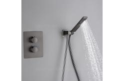 China Concealed Wall Mounted Shower Set Black Finish 0.1-1.6MPa Water Pressure supplier