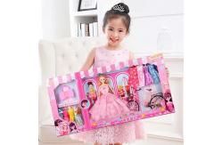 China Folding Cardboard Toy Packaging Box , Children Doll Shipping Boxes With PVC Window supplier