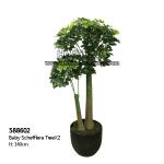 140cm Height Artificial Evergreen Plant Baby Schefflera Tree for sale