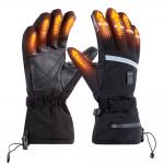 7.4V Lithium USB Electric Battery Rechargeable Heated Ski Gloves Man With 3 Level Temperature Control for sale