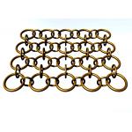 wall decoration Metal Ring Mesh with Round Wire For Decorative Ceiling 1.5m width for sale