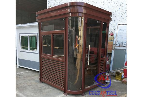 Solid Steel Prefabricated Security Guard Room Temporary Custom Logo