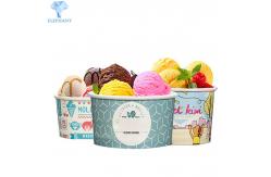 China Two Layers PE Coated Paper Ice Cream Sundae Cups Flexo Printing supplier