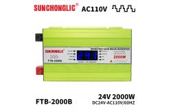 China Home AC 60Hz 2000w Modified Sine Wave Inverter 24V To 110V Intelligent supplier