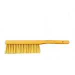Best Selling Double Rows Bee Brush With Wooden Handle Plastic Hair Beekeeping Tools for sale