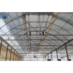 Plastic PO Film Multi Span Greenhouse For Strawberry Galvanized Steel Frame for sale