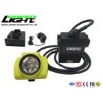 Magnetic Charging 530LUM 18000lux IP68 led Mining Cap Lamp for sale