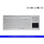 Logo Customizable Wireless Silicone Keyboard Waterproof With Touchpad / Numpad for sale