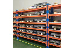 China Upright Frame Beam Pallet Racking Rivet Shelving In Industrial Factories supplier