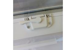 China 105MM Vinyl Profile PVC Ventilator Window White With Grill supplier