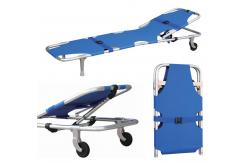 China Backrest Adjustable stretcher collapsible Supporting Feet And Wheels supplier
