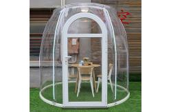 China Fast Build Outdoor Dining Bubble Tent With PC Transparent Board supplier