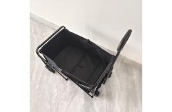 China Outdoor Steel Frame Mini Camping Collapsible Wagon Cart With Adjustable Handlebars supplier
