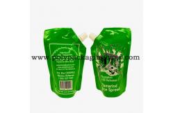 China 120 Microns Liquid Packing VMPET Stand Up Pouch With Spout / Spouted Pouch Bags supplier