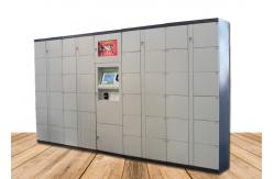 China Electronic Storage Luggage Lockers With Coin / Bill / Credit Card Payment Model supplier