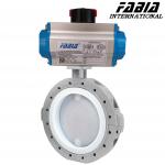 2.5 Inch 3 Inch 4 Inch Lightweight Flanged Pneumatic Butterfly Valve Control for sale