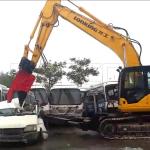 Durable Demolition Shear Rock Crusher, Car Scrap Shear For Metal Wasters Crush for sale