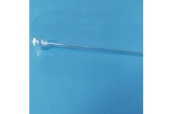 China 1100 Degrees Processing Temperature Quartz Glass Tube With Round End Transparent Clear Material supplier
