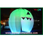 Cute Inflatable Holiday Decorations Lighting Ghost Door / Large Inflatable Pumpkin for sale