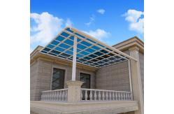 China Durable White Aluminium Support Polycarbonate Roofing Canopy With High Impact Resistance supplier