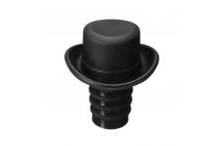 China Screw Cap Custom Funnel Wedding Silicone Wine Stopper Preventing Leaks supplier
