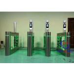Pedestrian Swing Gate Barrier Portable Face Recognition Optical Access Control Turnstile for sale