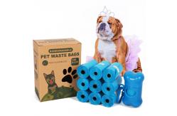 China Pet Waste 23*33cm*15microns Biodegradable Dog Poop Bag 10 Rolls Pack supplier