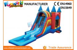 China Customized Inflatable Bouncy Castle With Water Slide TUV ROHS EN71 supplier
