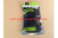 China Ultra - Thin Aluminum Foil Composite Clothing Packaging Bags Front Transparent Back Reusable Zipper supplier