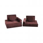 Waterproof Inner Liner 10 Pieces Foam Modular Play Mat Couch Soft Furniture