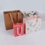 Customized Logo Printed Gift Carrier Bags Personalized Glossy Lamination for sale