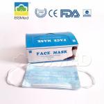 Hospital Disposable Non Woven Cotton 3 Ply Earloop Type Face Masks for sale