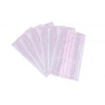 Dust Protective Disposable Mouth Mask Face Mask Earloop 3 Ply Pink for sale