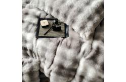 China Luxury and Warmth with Sustainable Milk Velvet Mink Rabbit Fur Bedding Set supplier