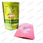 Direct Factory Packaging Moisture Proof Plastic Bags Green Red Yellow Pouch Zip Lock Bags For Food Storage 1kg for sale