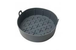 China Food Safe Silicone Kitchen Tool Easy Cleaning Air Fryer Pot Liners Reusable Basket supplier