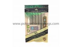 China Printed Resealable Aluminum Foil Cigar Wrap Bag With Zipper supplier