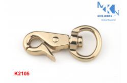 China Shiny Brass Swivel Bag Snap Hook Handbag Accessories Custom Logo RustProof supplier